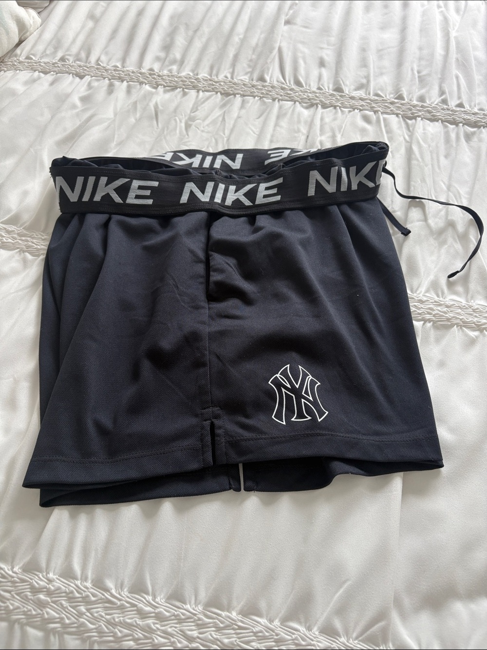 Nike Black Athletic Skirt with White Yankees Logo